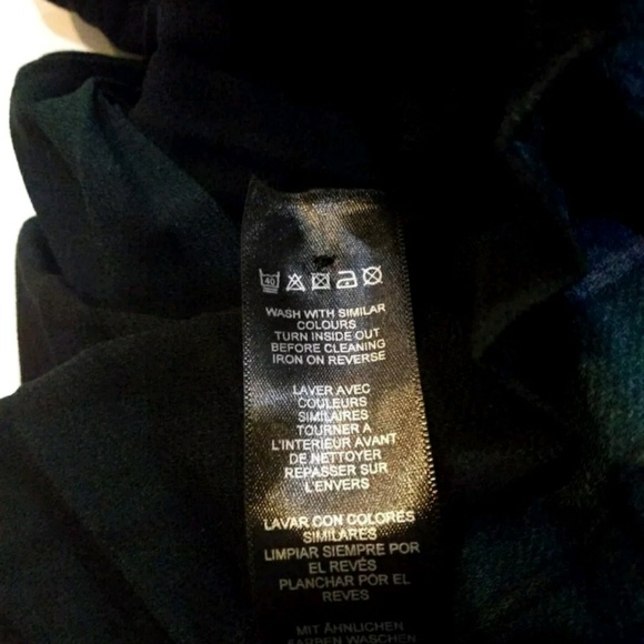 💜ASOS Skater Dress with Pleated Skirt Plaid Sz 0 - Picture 7 of 8